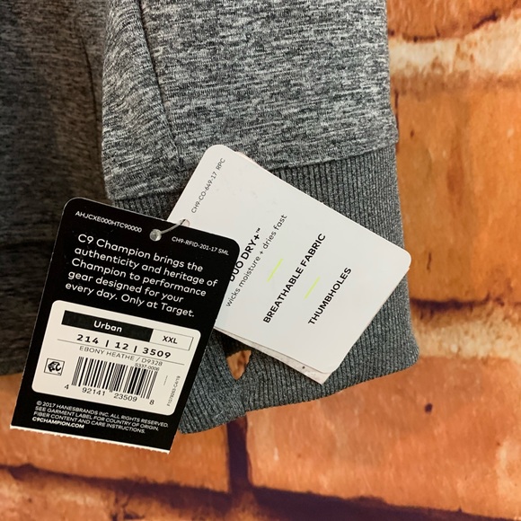 SOLD!!NWT C9 by Champion Women’s Knit Full Zip Gray Trac - Picture 12 of 16